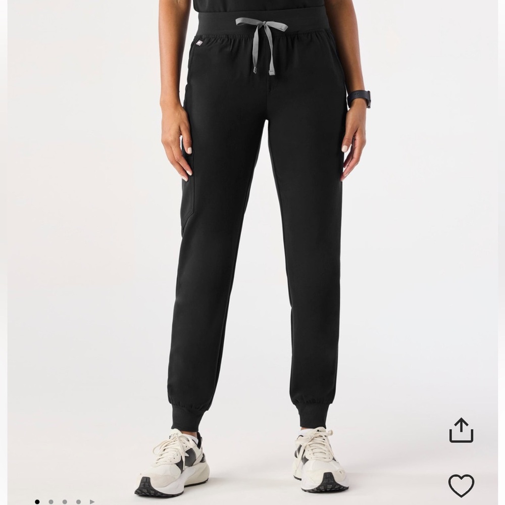 FIGS Black Zamora Jogger Scrub Pants